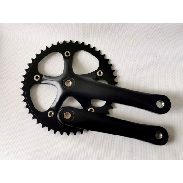 Angrenaj Pedalier PROWHEEL SOLID-244T 44T, 170mm Negru Matt