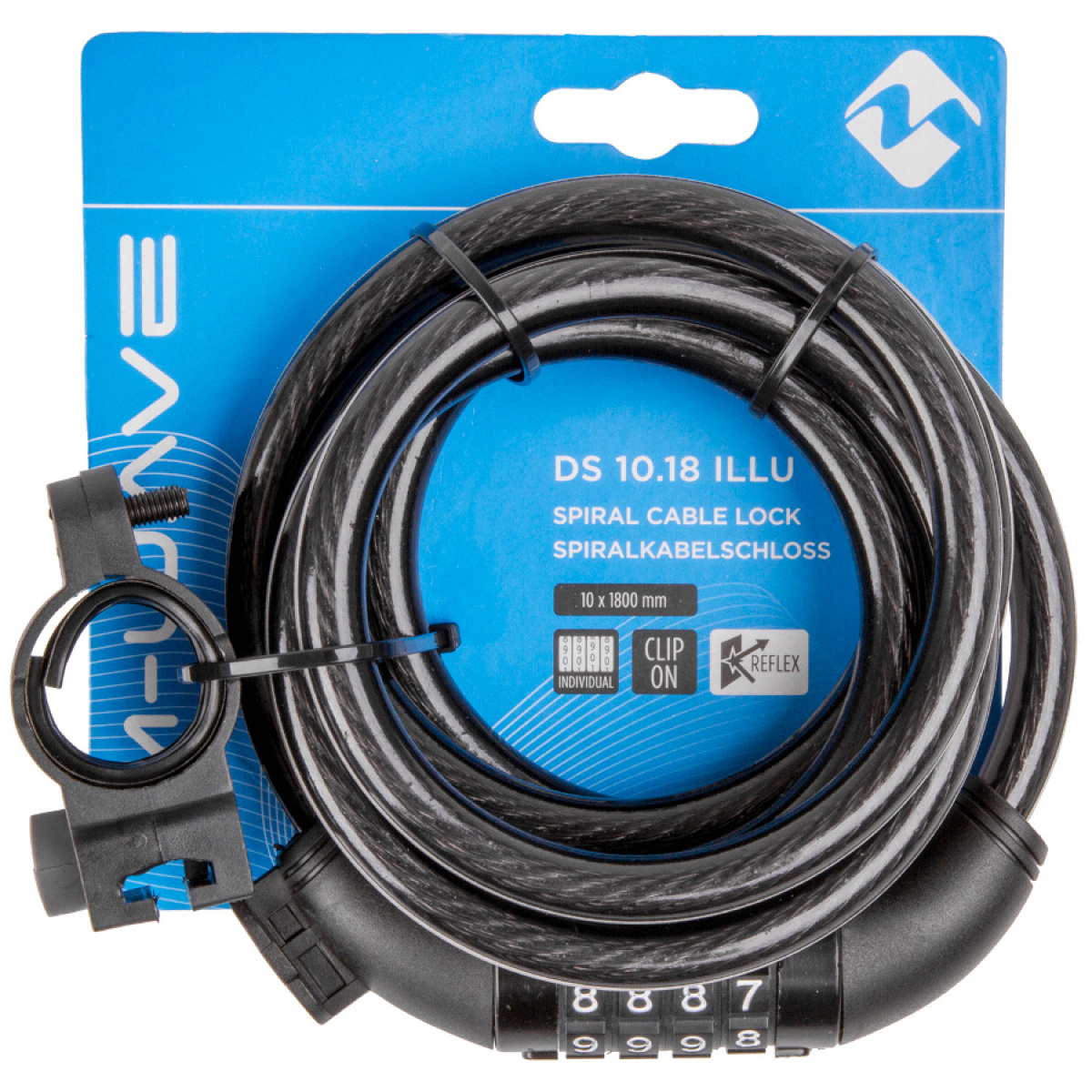 Antifurt cu Cifru M-WAVE DS 10.18 Illu Reflex