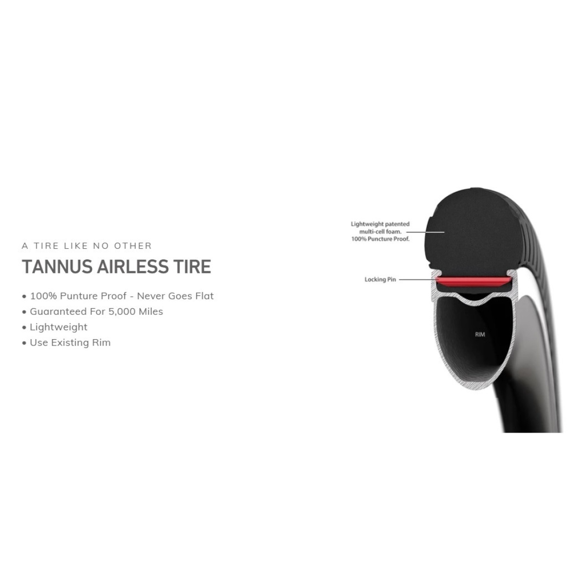 Anvelopa TANNUS Airless Portal 700x28C Midnight Negru
