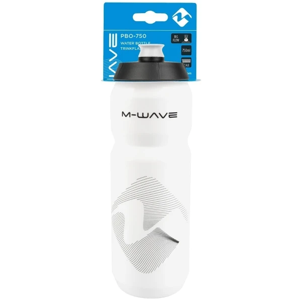 Bidon Plastic M-WAVE PBO-750 Alb Matt 750 ml