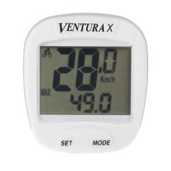 Bike Computer VENTURA "X" 10 Functii  Alb