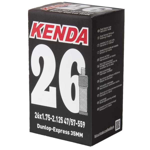 Camera KENDA 26×1 .3/8- 1.75 DV (Dunlop)- 28 mm