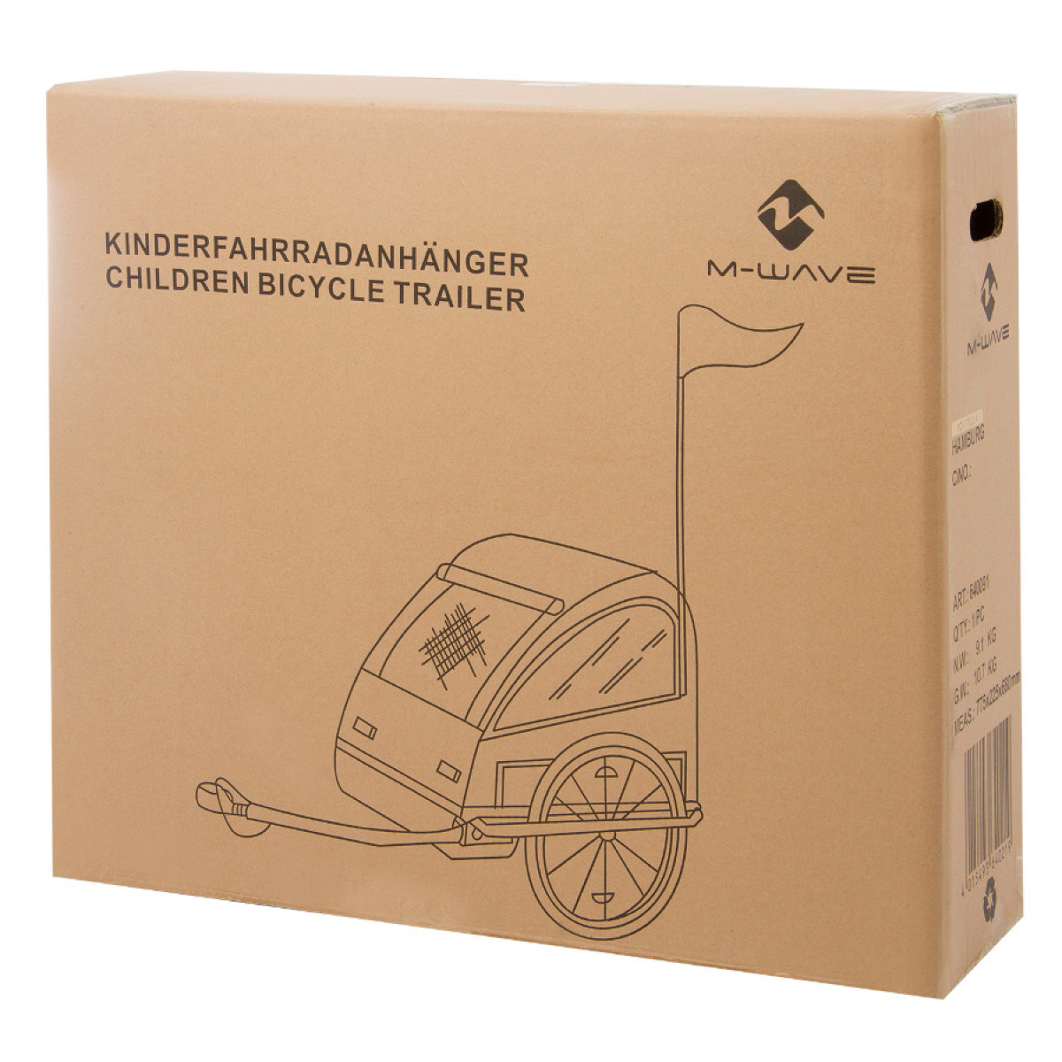 Carucior Transport Copii M-WAVE KIDS RIDE EASY, Aluminiu , 20"
