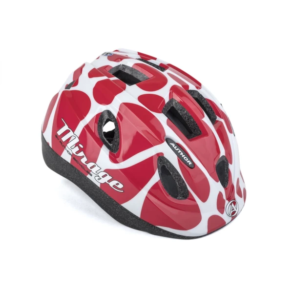 Casca Copii AUTHOR Mirage Inmold 52-56 cm Rosu/Alb