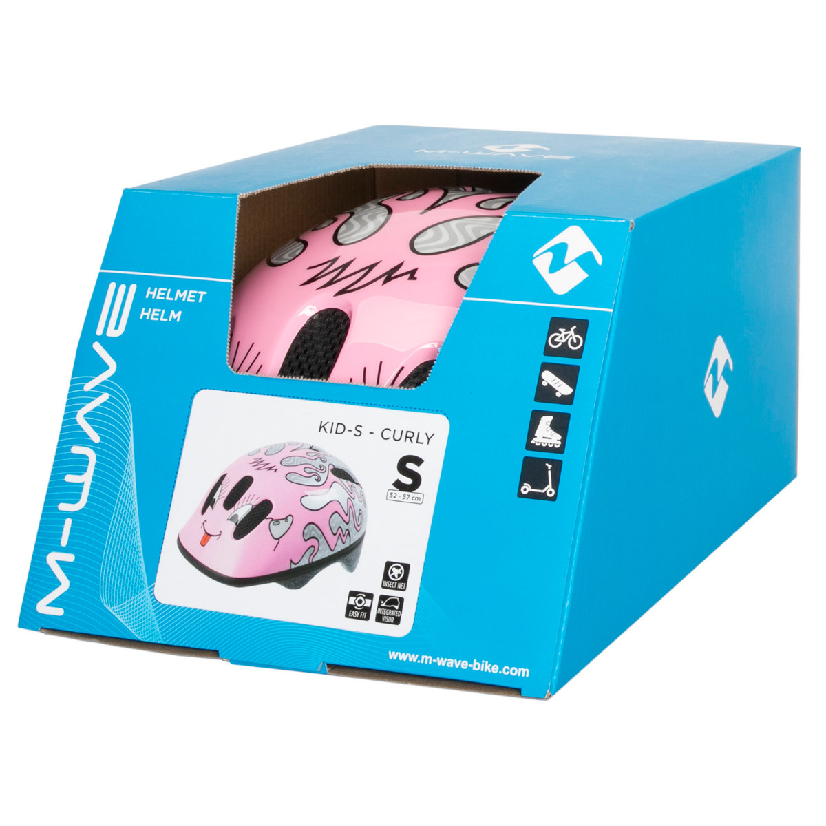 Casca Copii M-WAVE Curly S(52-57 cm)