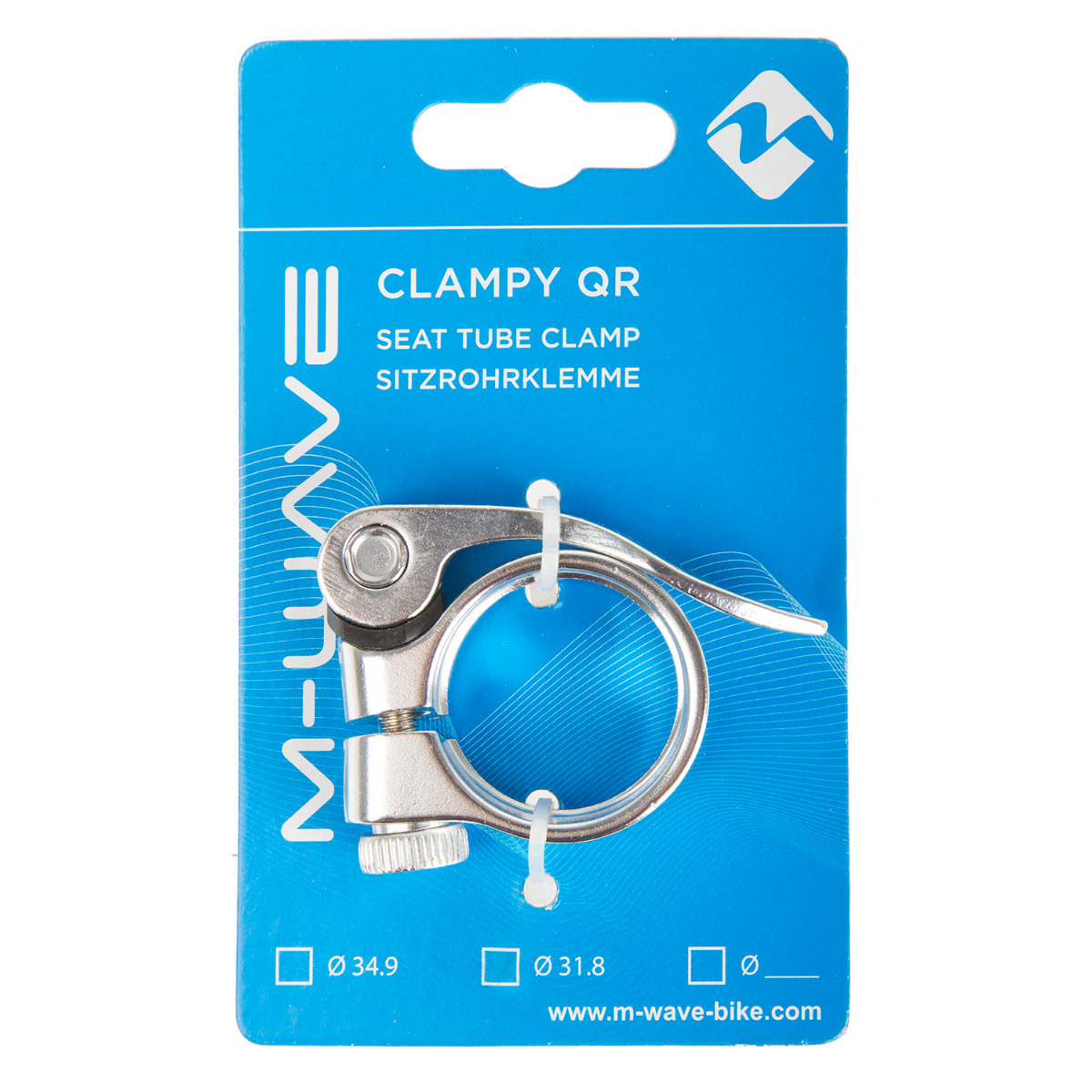 Colier Tija Sa M-WAVE "CLAMPY QR" 34,9 mm-Silver