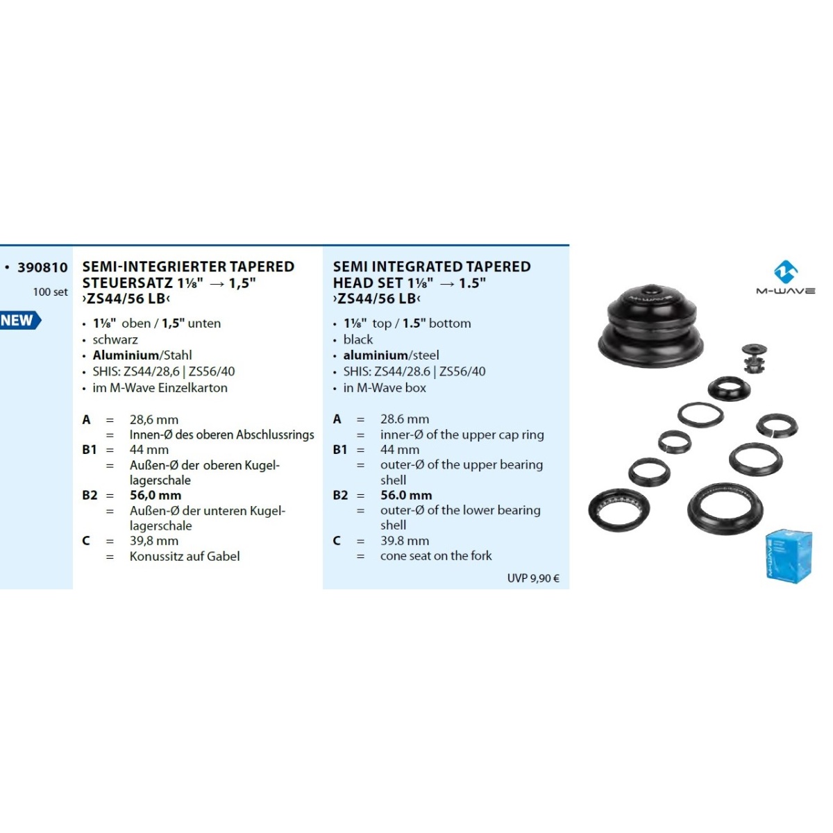 Cuveti Semi Integrati M-WAVE ZS44/56 LB