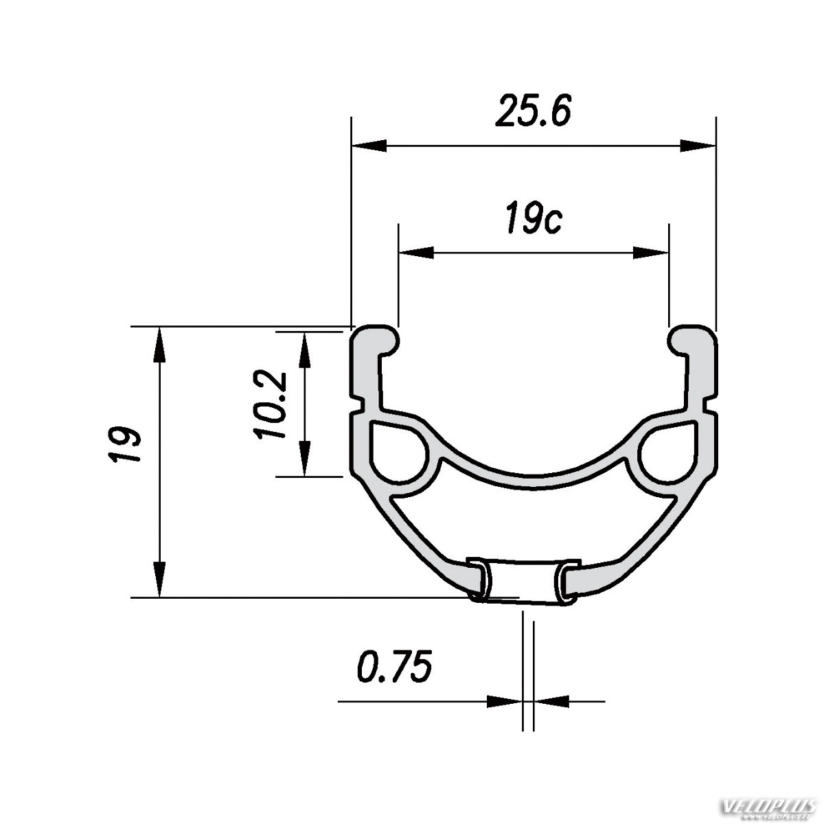 Janta MACH 1 ER-10 26" - (559 x 19C) - 36H Negru