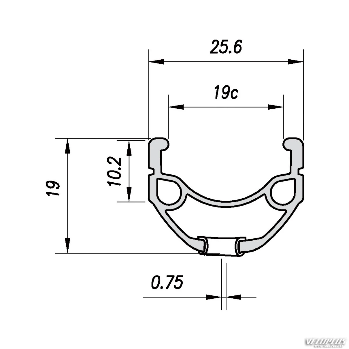 Janta MACH 1 ER-10 26" - (559 x 19C) - 36H Negru