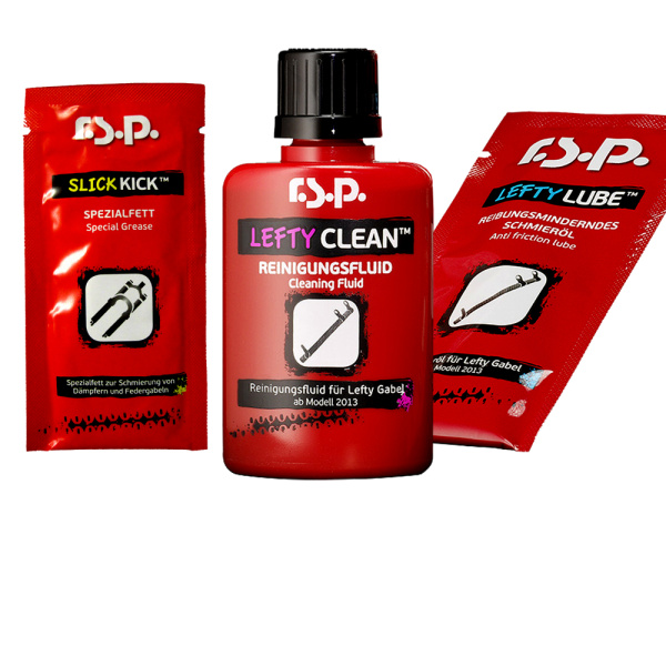 Kit Service Lefty Ocho R.S.P. (50 ml Lefty Clean+10ml Lefty Lube+8g Slick Kick)