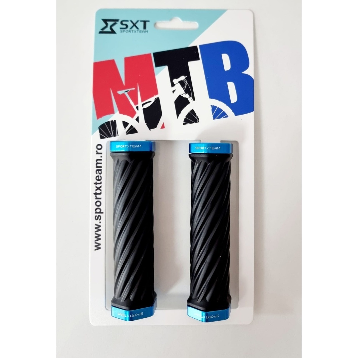 Mansoane SXT - TWIST Negru/Albastru 130 mm