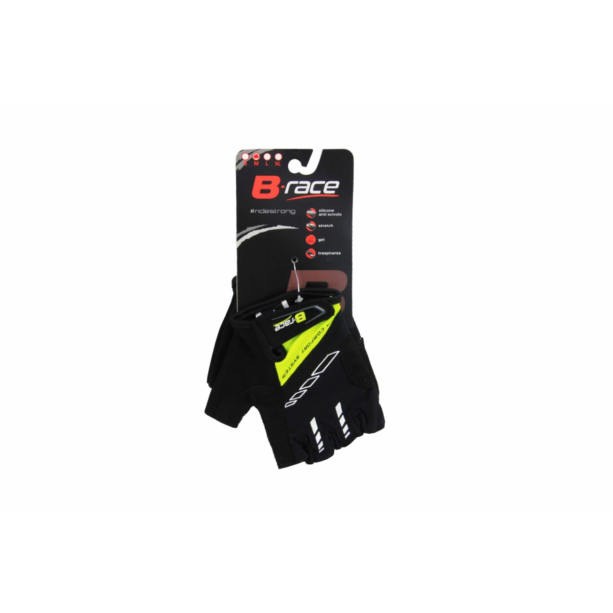 Manusi B-RACE BUMP Negru/Rosu M