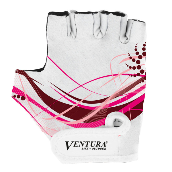 Manusi Ciclism VENTURA M (Alb/Roz)