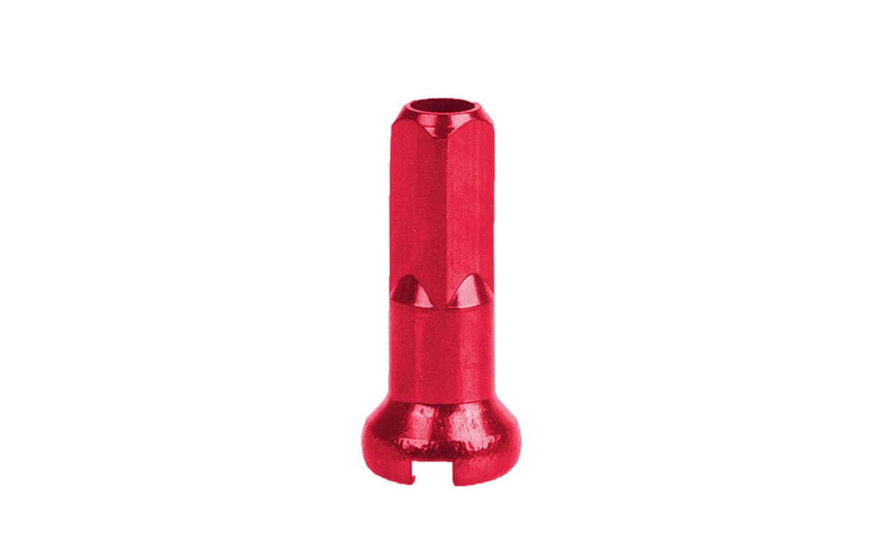 Niplu Aluminiu Anodizat 14 - 2 mm cnSPOKE 14G-A-Rosu