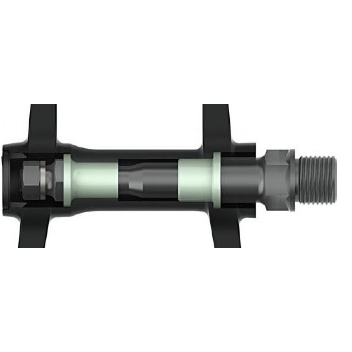 Pedale Aluminiu M-WAVE STEADY FLAT 2 AL EPB Negru