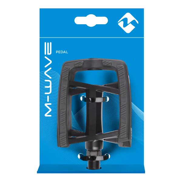 Pedale Aluminiu M-WAVE STEADY FLAT 2 AL EPB Negru