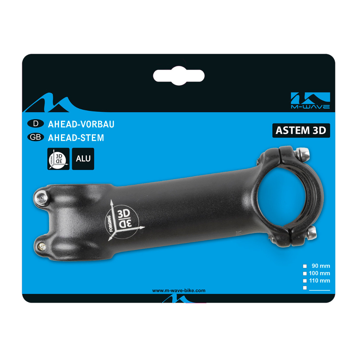 Pipa M-WAVE 31.8/100 mm Negru
