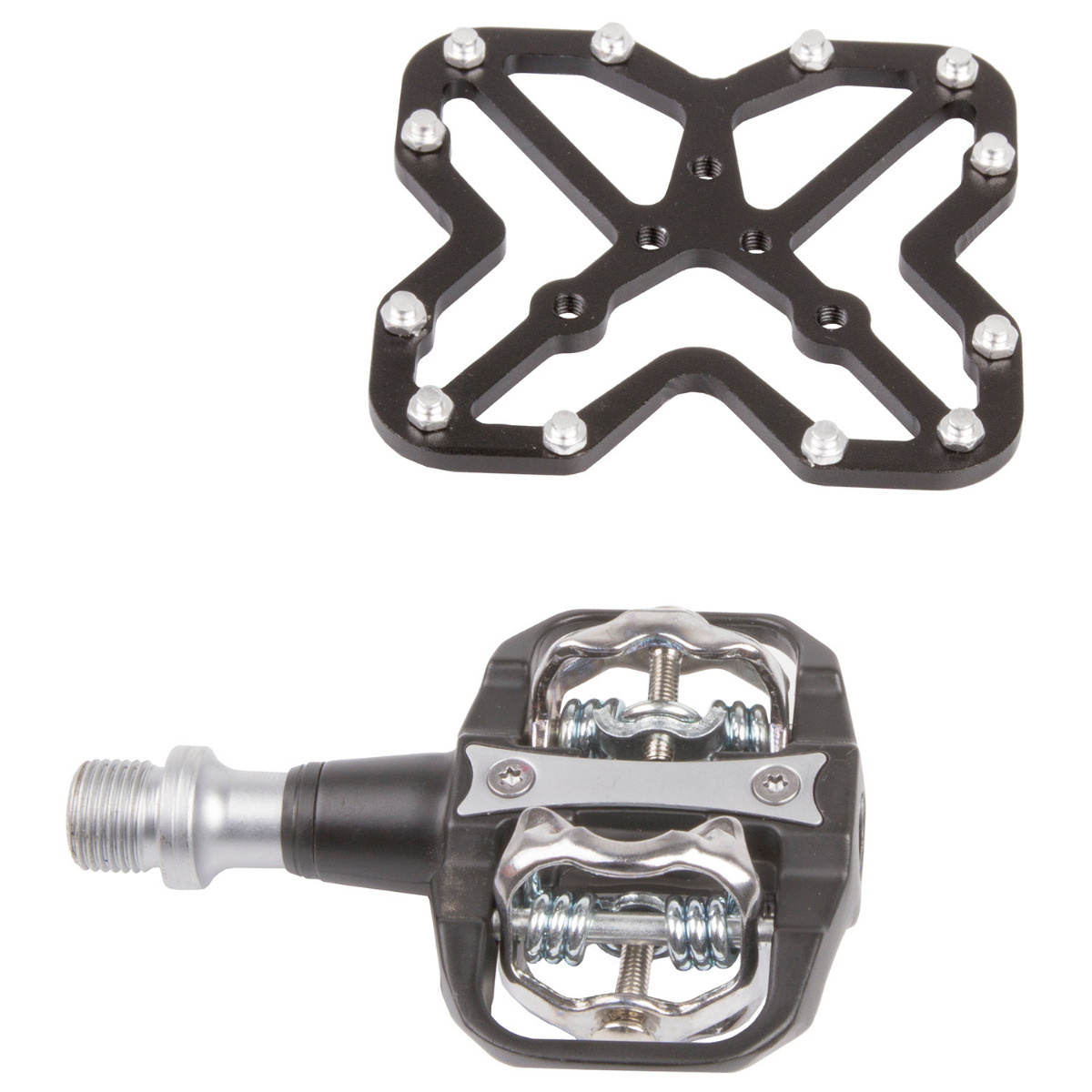 Platforma Pedala M-WAVE Transformer A Negru Aluminiu