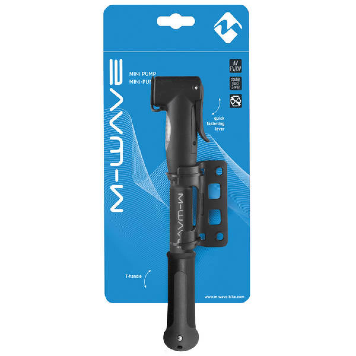 Pompa Mini M-WAVE Double Shot B Dubla