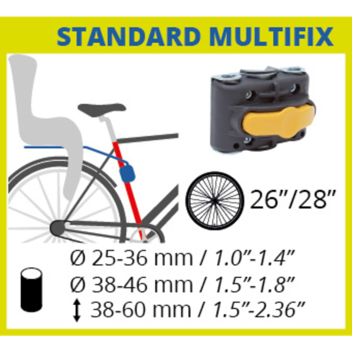 Scaun Bicicleta Spate pentru Copii Prindere pe Cadru BELLELLI PEPE STANDARD Grey