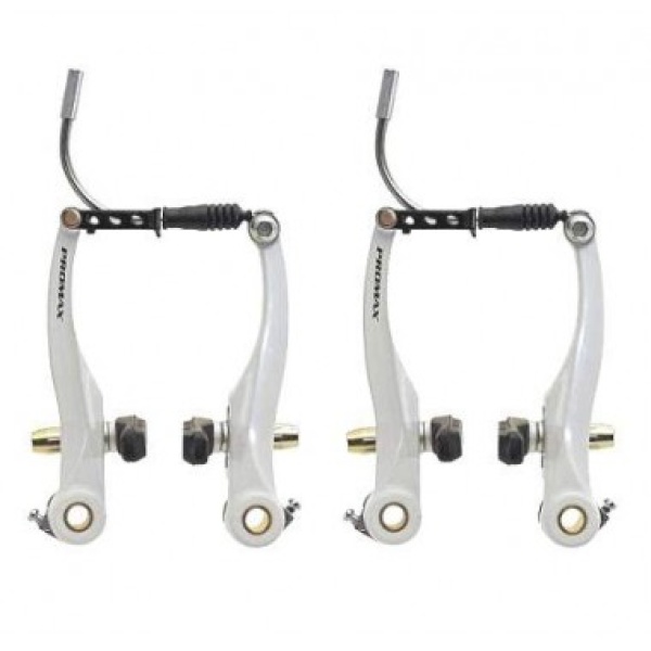 Set V-Brake Aluminiu Promax ( F+R ) Alb