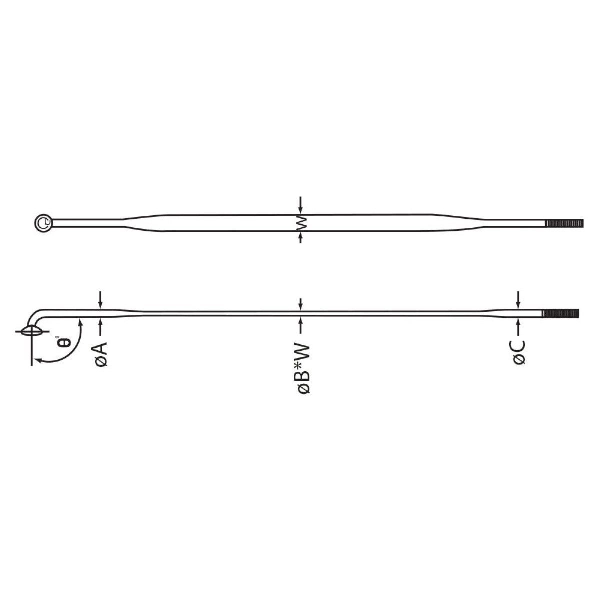 Spita Inox cnSPOKE AERO 424 Negru-258 mm