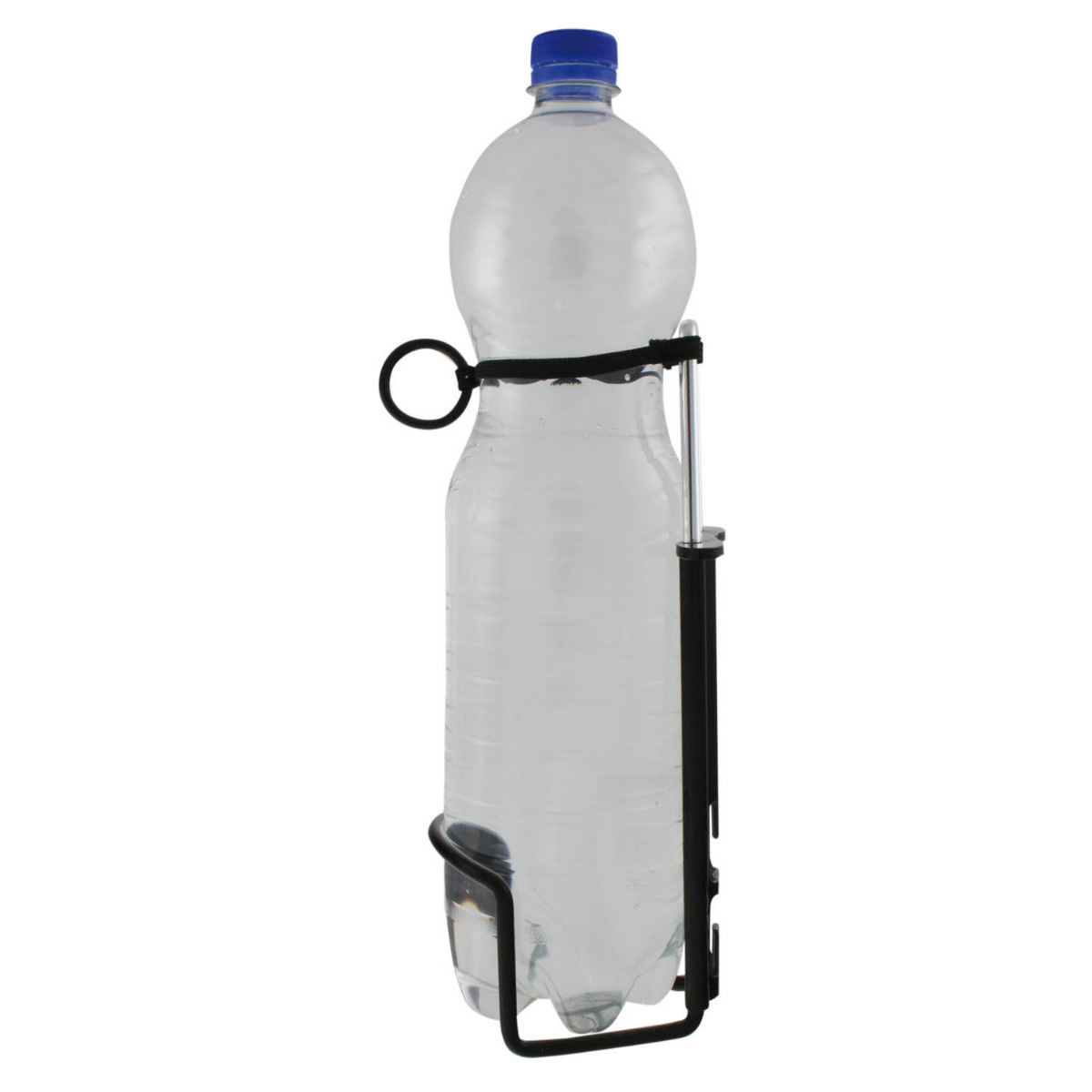 Suport Bidon Reglabil Aluminiu SXT 500 ml - 1,5 L Negru