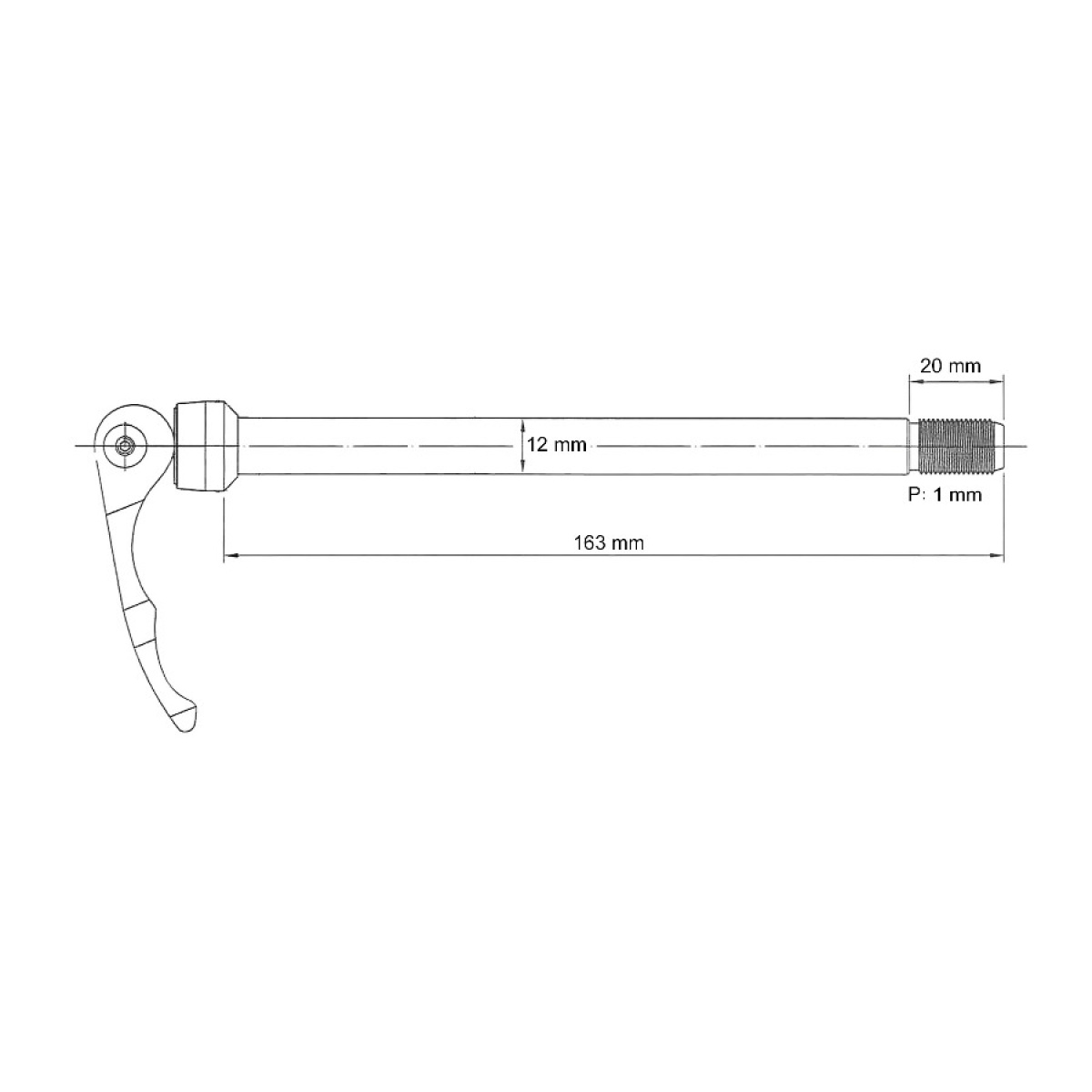 Thru Axle NOVATEC "QR264 SYN" 142mm(X12)