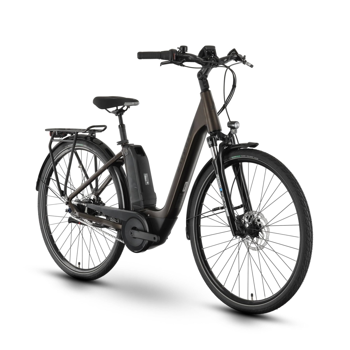 Bicicleta Electrica Oras Raymon CityRay E 4.0 SE CB - 28 Inch, L, Maro - imagine 1