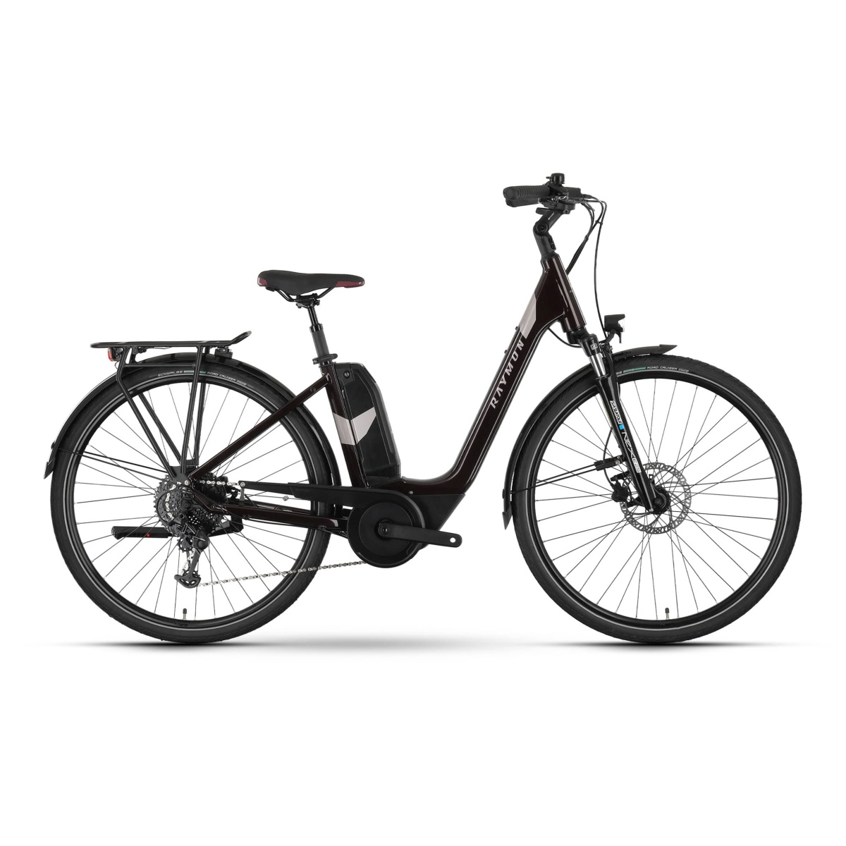 Bicicleta Electrica Oras Raymon CityRay E 5.0 SE - 26 Inch, M, Negru - imagine 2