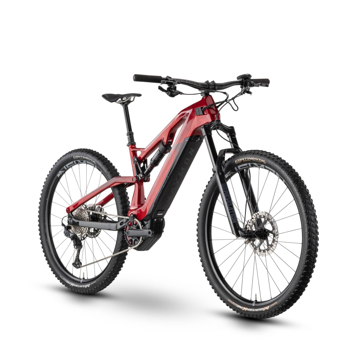 Bicicleta Electrica Full Suspension Raymon AirRay 10.0 - 29 Inch, S, Rosu - SLX - imagine 1