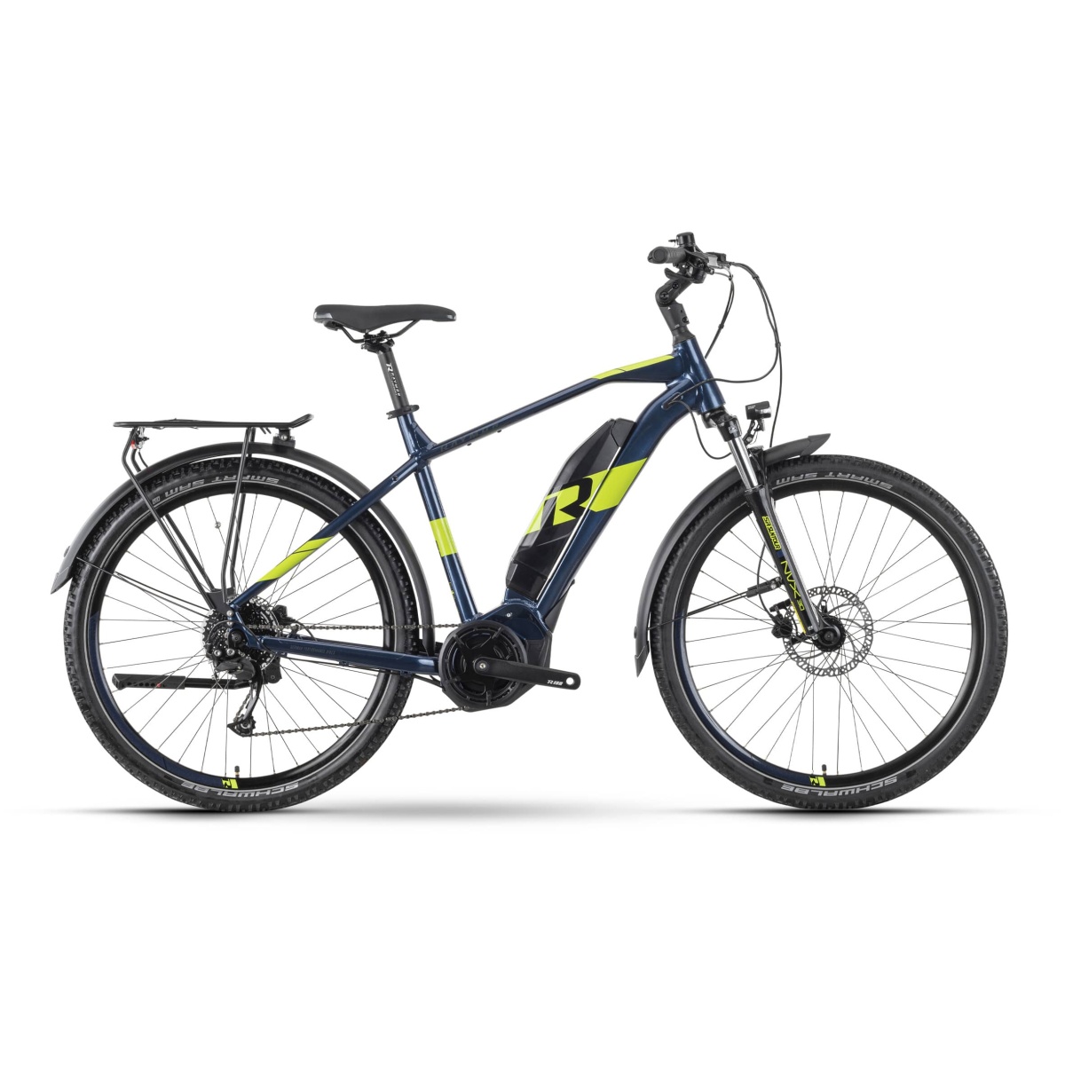 Bicicleta Electrica Oras Raymon CrossRay E 3.0 - 27.5 Inch, XL, Albastru - Alivio - imagine 2