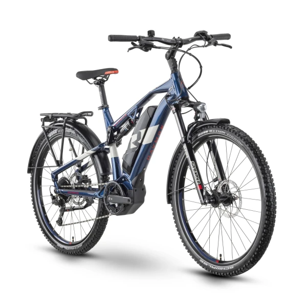 Bicicleta Electrica Oras Raymon CrossRay FS E 4.0 - 27.5 Inch, S, Albastru