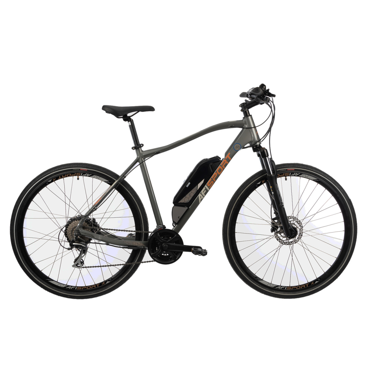 Bicicleta Electrica Afisport C17 - 28 Inch, L-XL, Gri - imagine 1