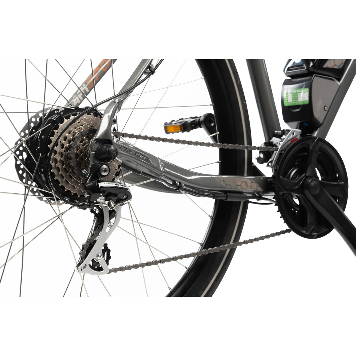 Bicicleta Electrica Afisport C17 - 28 Inch, L-XL, Gri - imagine 3