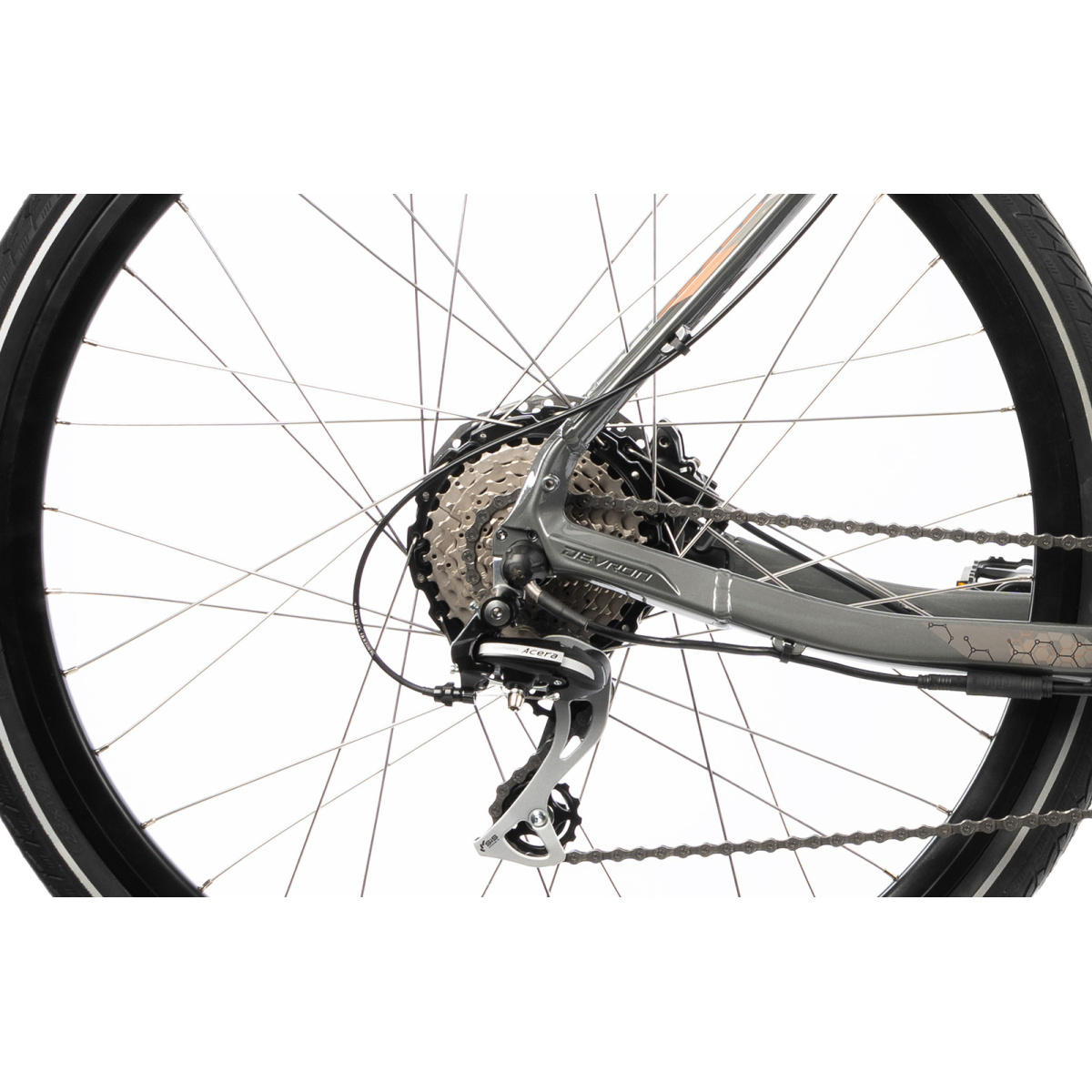 Bicicleta Electrica Afisport C17 - 28 Inch, L-XL, Gri - imagine 5