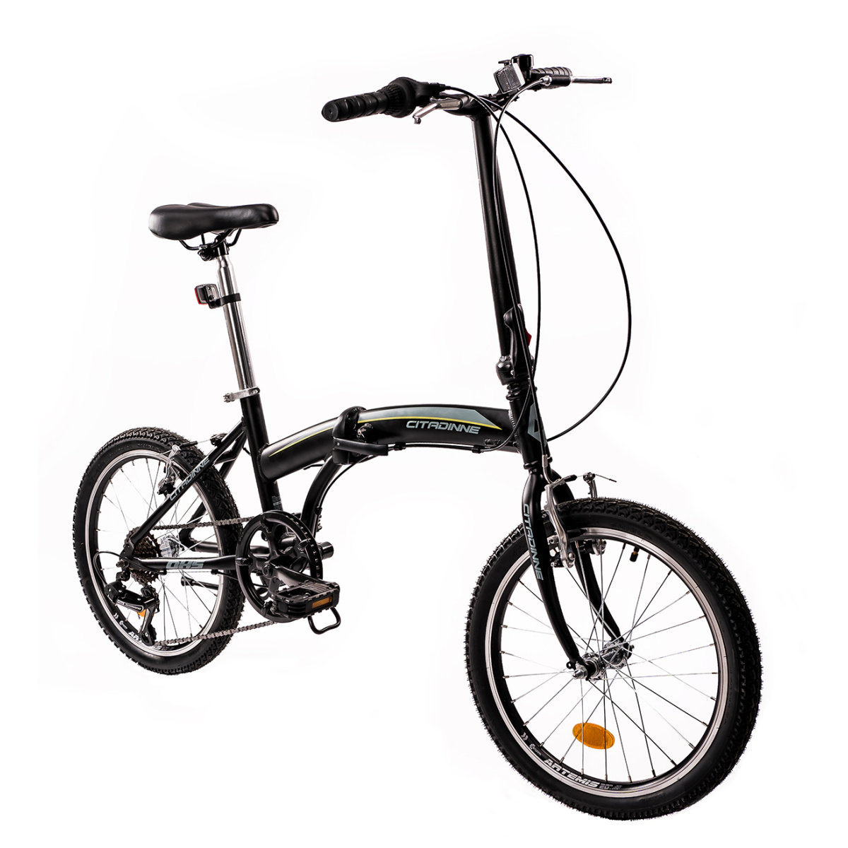 Bicicleta Pliabila Dhs 2095 - 20 Inch, Negru - imagine 2