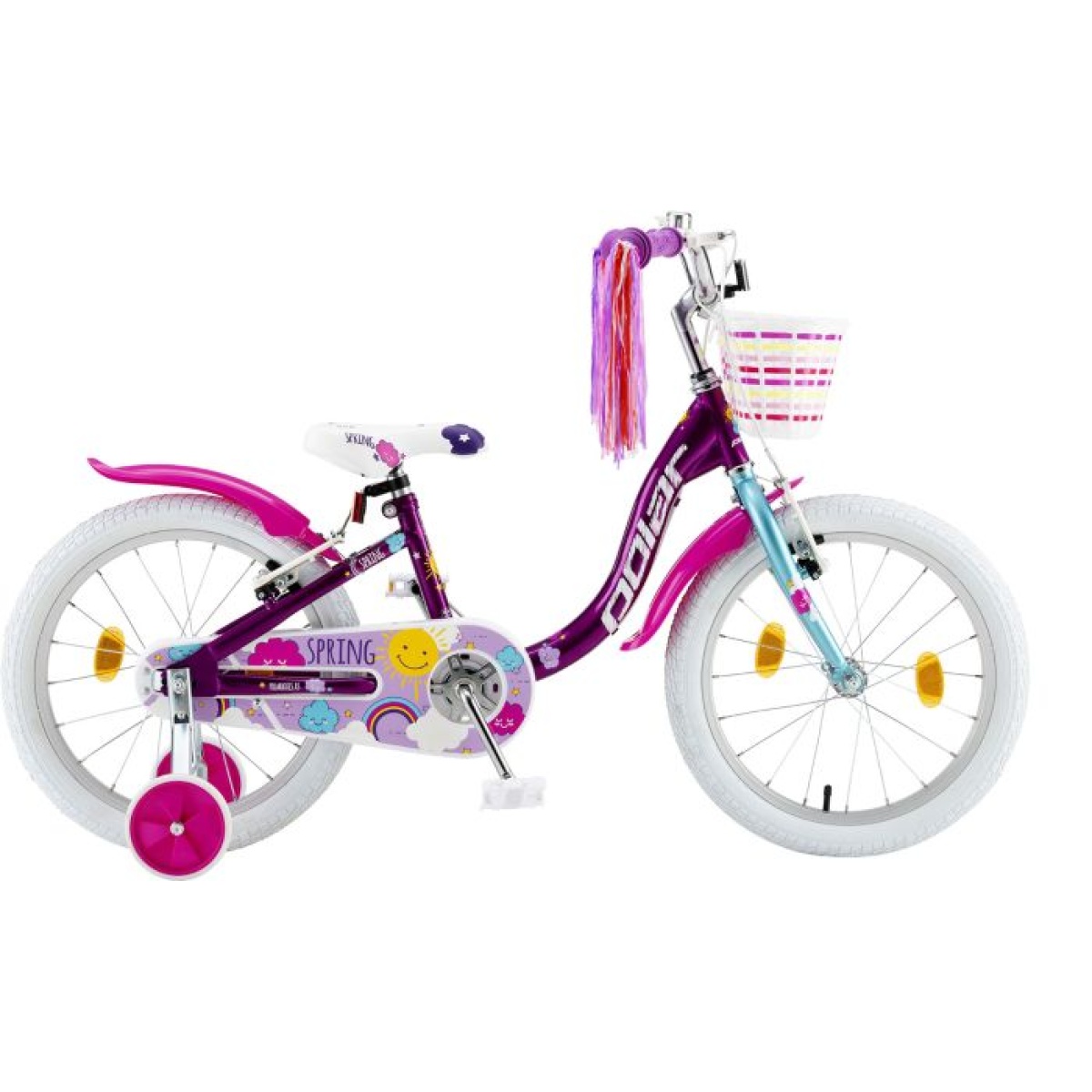 Bicicleta Copii Polar 2024 Spring - 18 Inch, Mov - imagine 1
