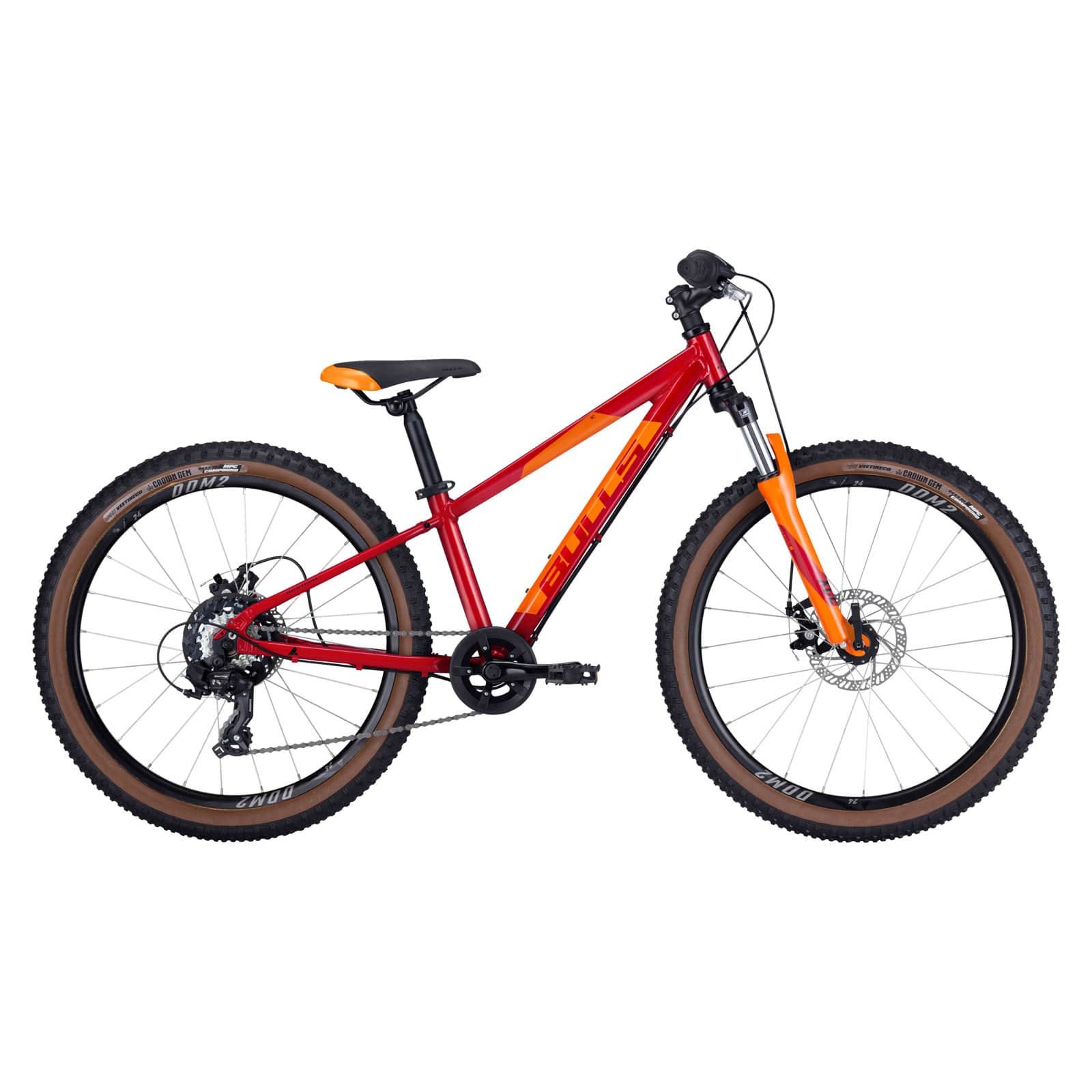 Bicicleta Copii Bulls Tokee 24 Disc - 24 Inch, Rosu - imagine 1