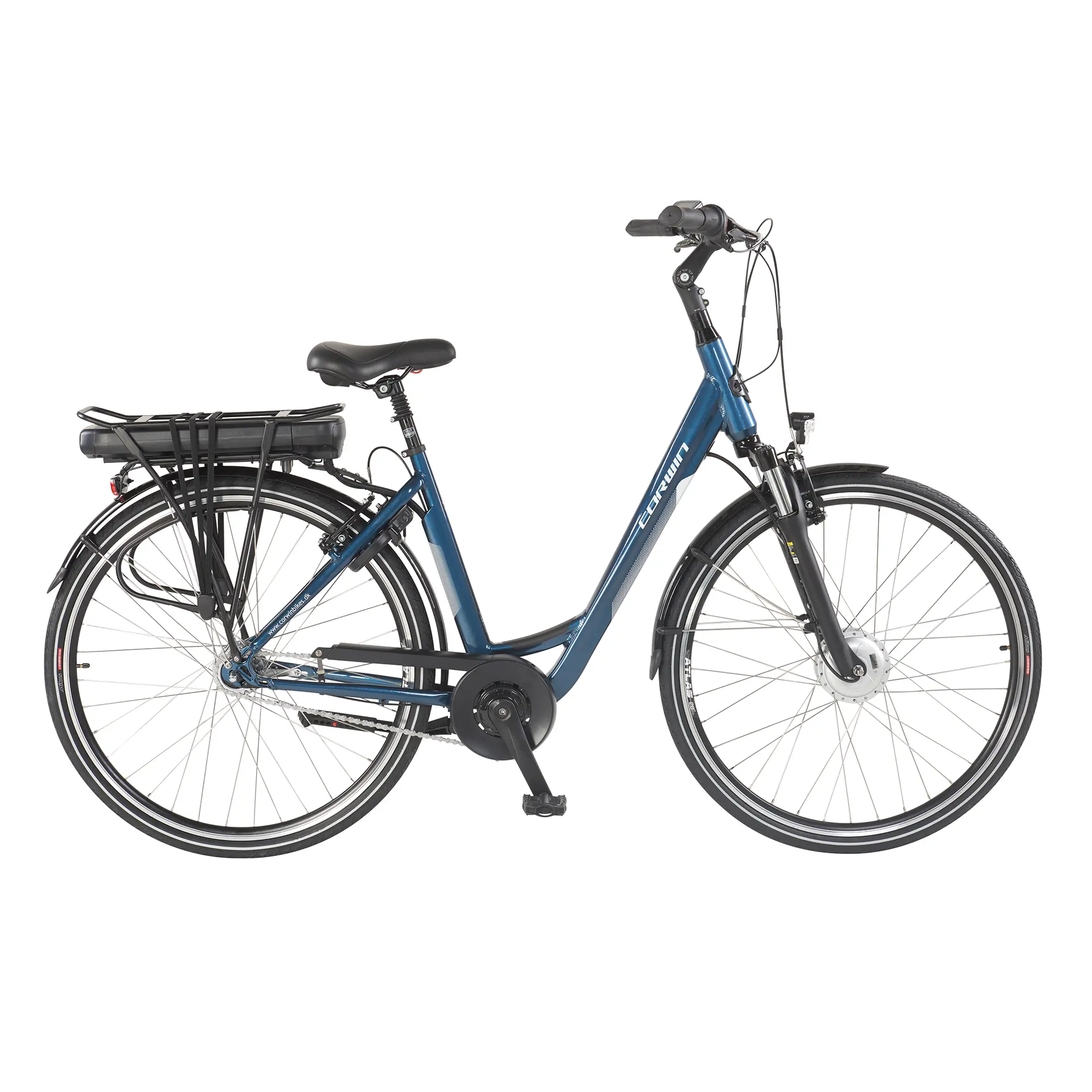 Bicicleta Electrica Corwin 28122 - 28 Inch, 490mm, Albastru - imagine 1