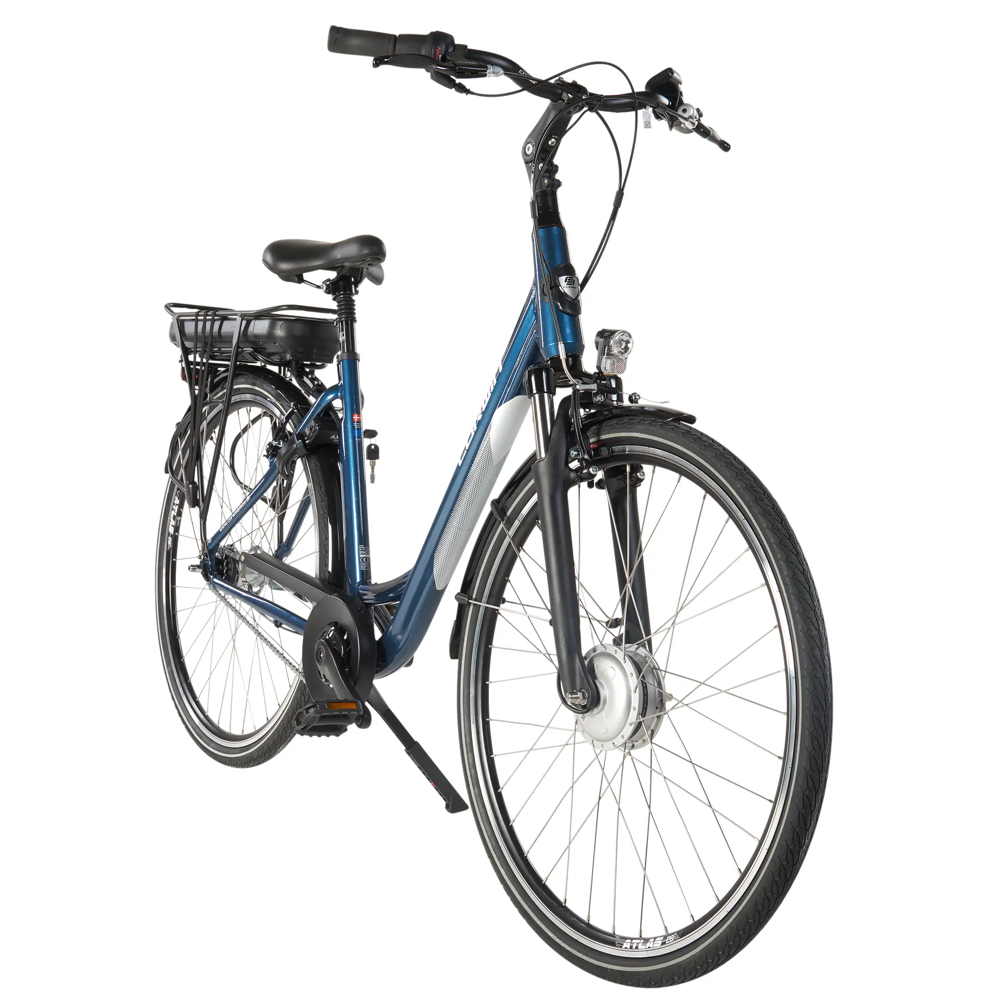 Bicicleta Electrica Corwin 28122 - 28 Inch, 530mm, Albastru - imagine 2