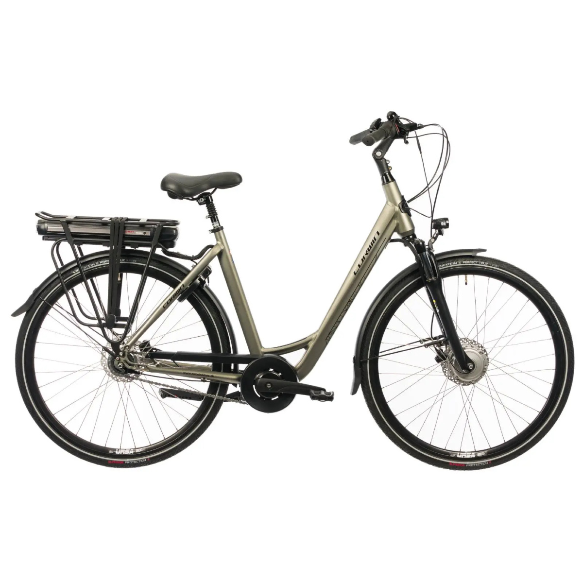 Bicicleta Electrica Corwin 28326 - 28 Inch, 530mm, Gri - imagine 1