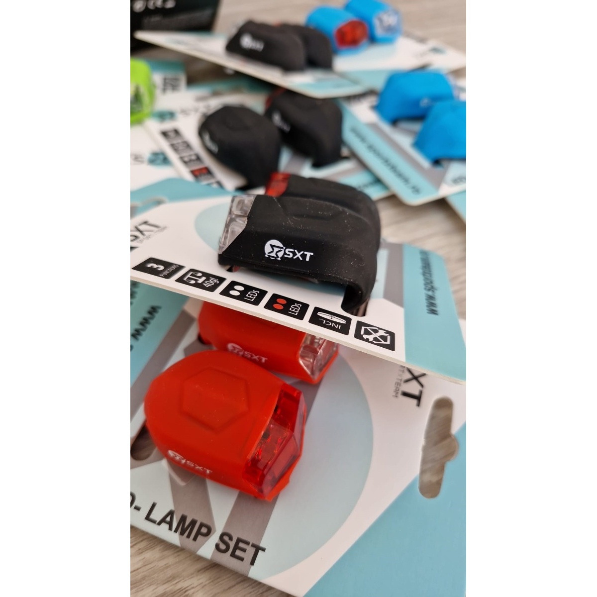 Set Flash cu Baterii SXT (Silicone) Albastru - imagine 6