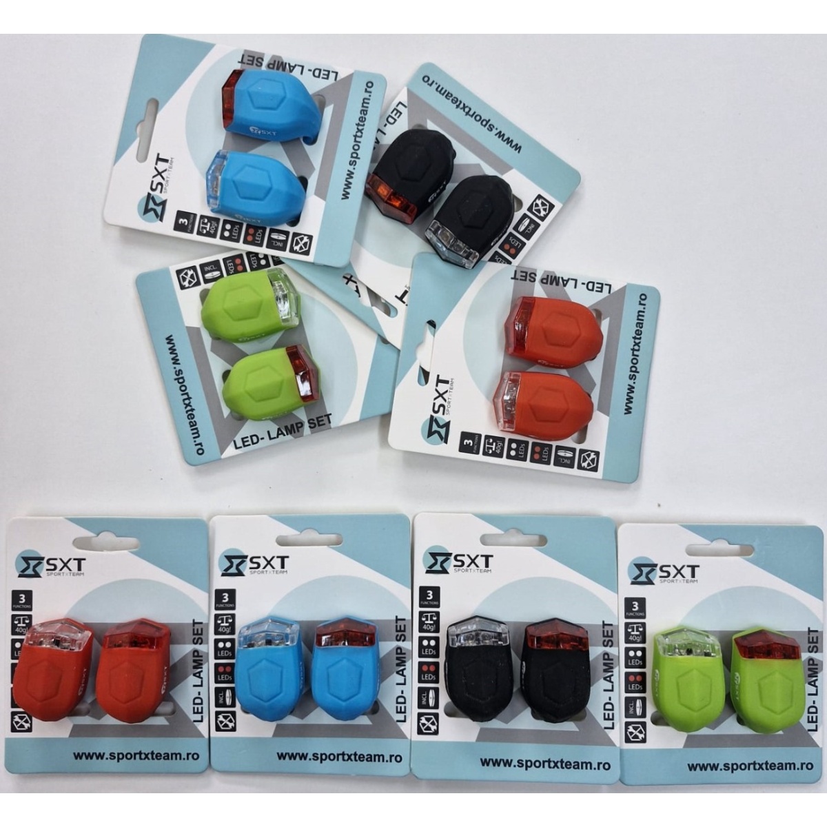 Set Flash cu Baterii SXT (Silicone) Albastru - imagine 5