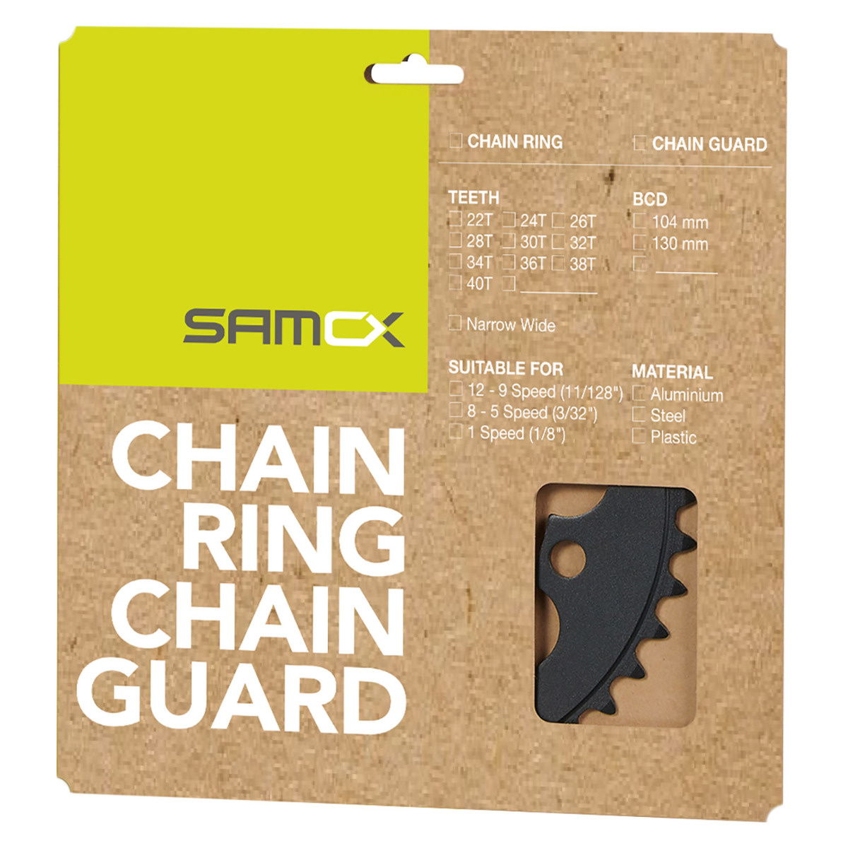 Foaie Angrenaj SAMOX PD-R4-A-NW 42T BCD 104 mm Aluminiu- Narrow Wide - imagine 2