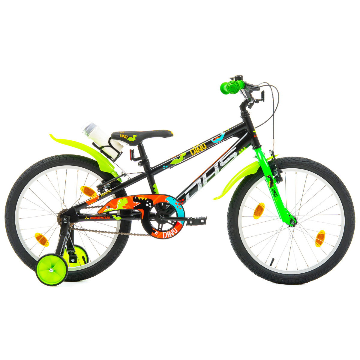 Bicicleta Copii DHS Dino - 20 Inch, Negru - imagine 1