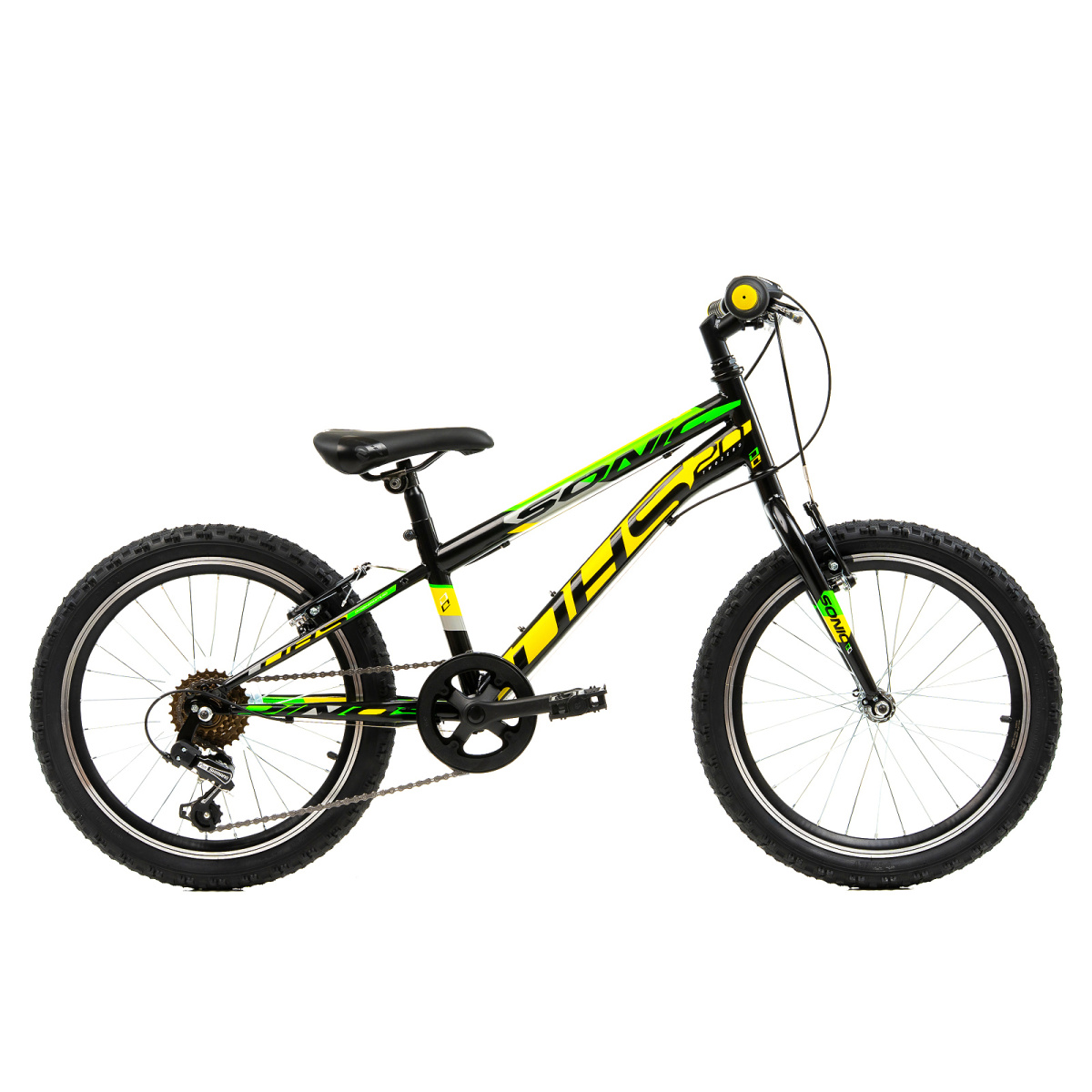 Bicicleta Copii DHS Sonic - 20 Inch, Negru - imagine 1