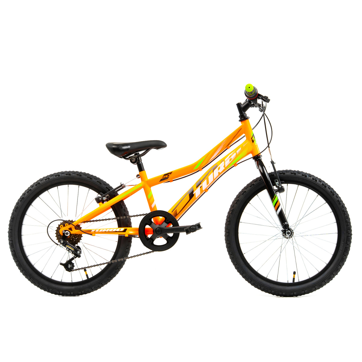 Bicicleta Copii DHS Turbo - 20 Inch, Portocaliu - imagine 1