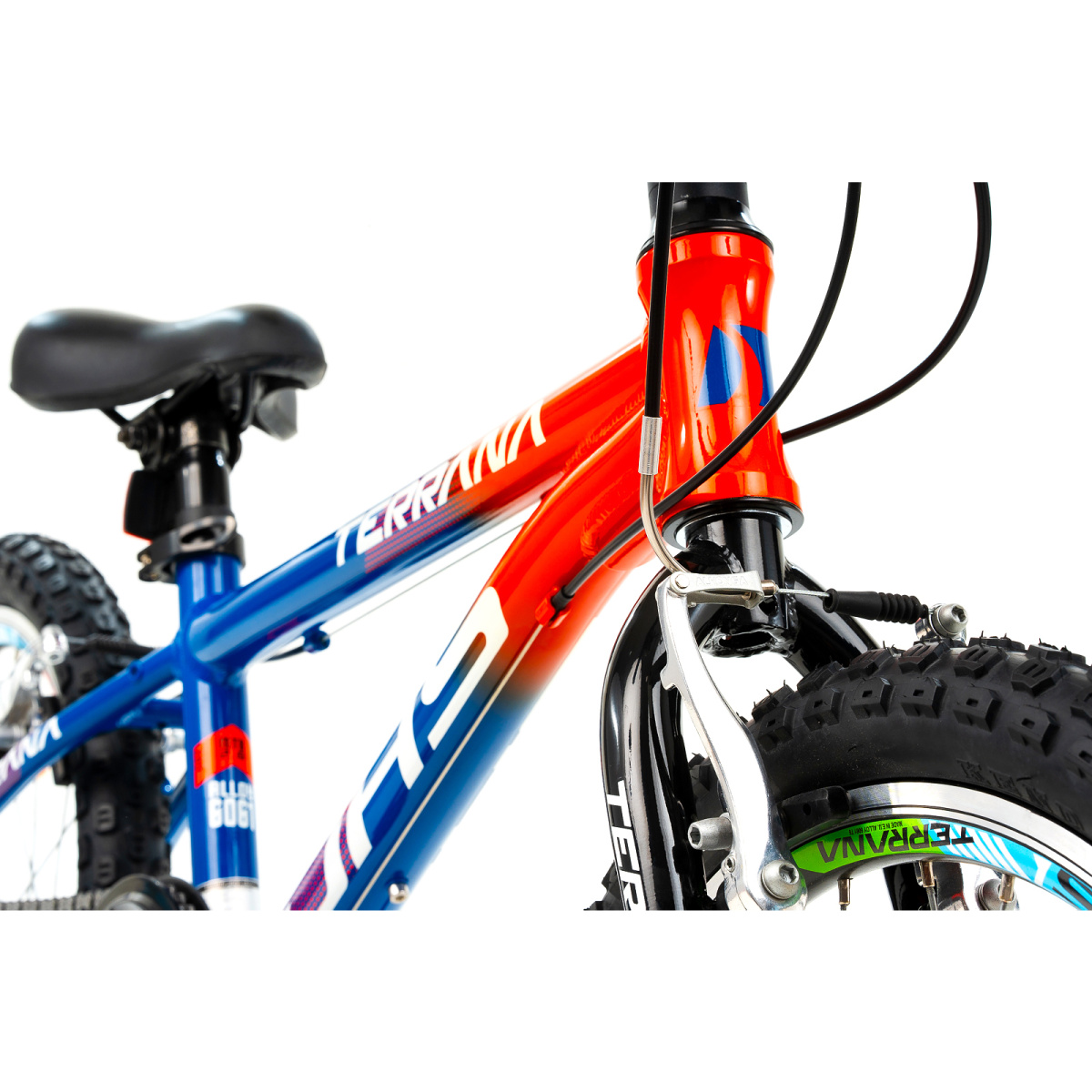 Bicicleta Copii Dhs Terrana 2023 - 20 Inch, Albastru/Rosu - imagine 4