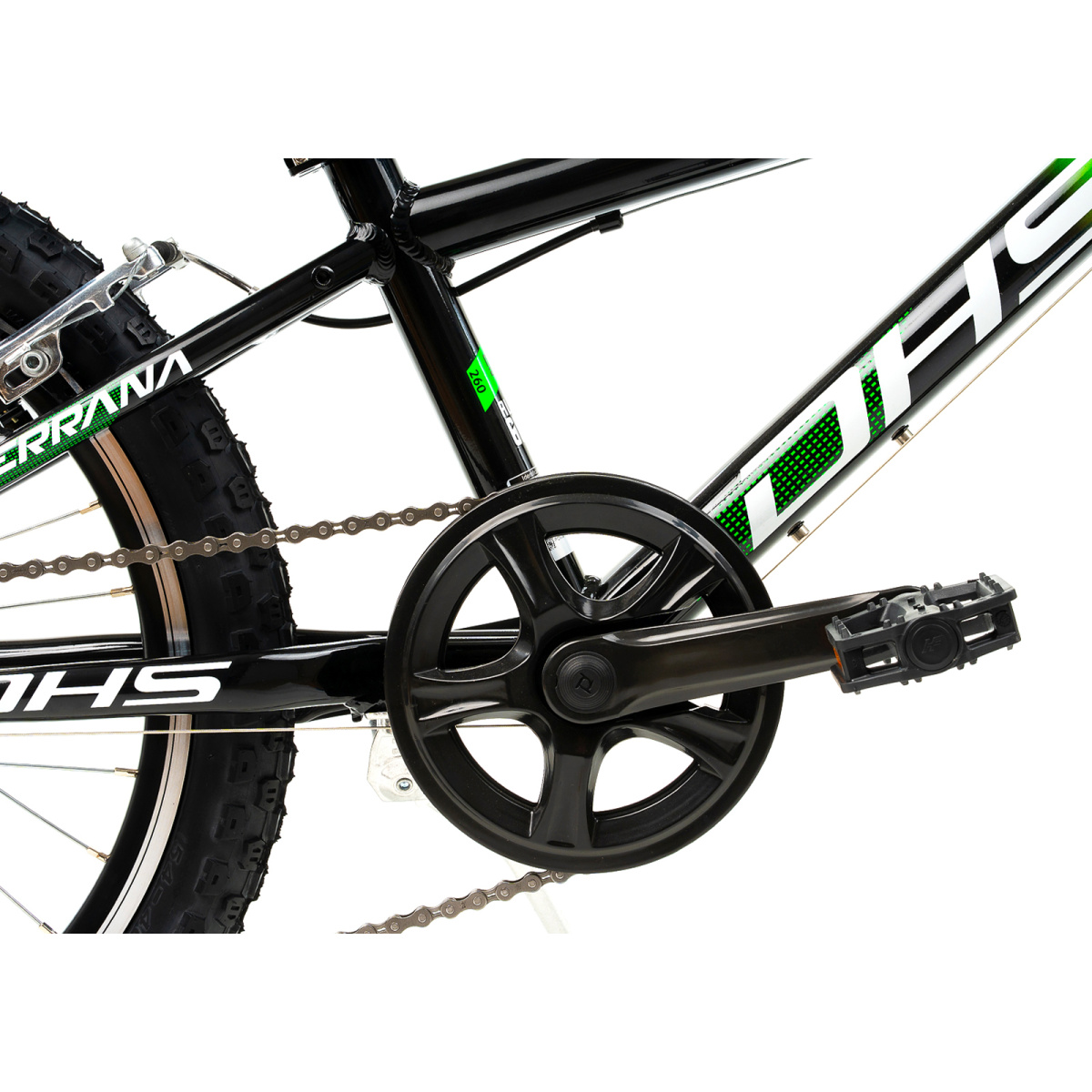 Bicicleta Copii Dhs Terrana 2023 - 20 Inch, Negru/Verde - imagine 5